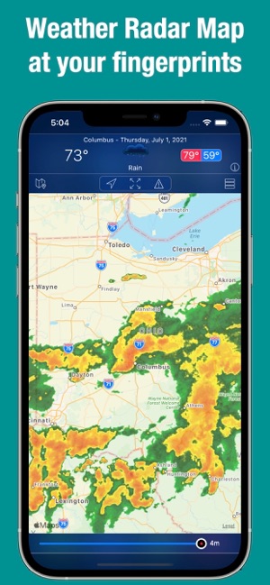Screenshot of Doppler Radar - Live Rain Map