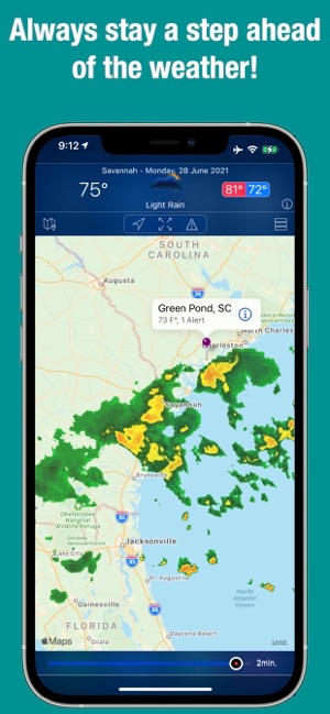 Screenshot of Doppler Radar - Live Rain Map