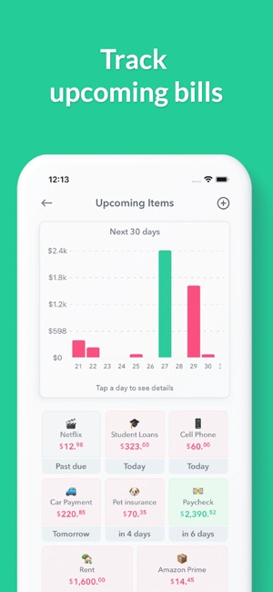 Screenshot of Weekly: Budget Planner App