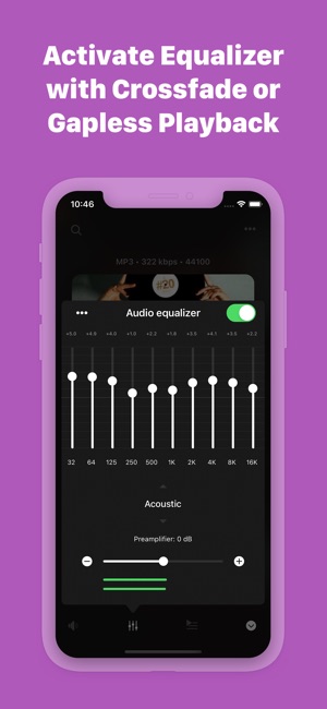 Screenshot of Evermusic: cloud music player