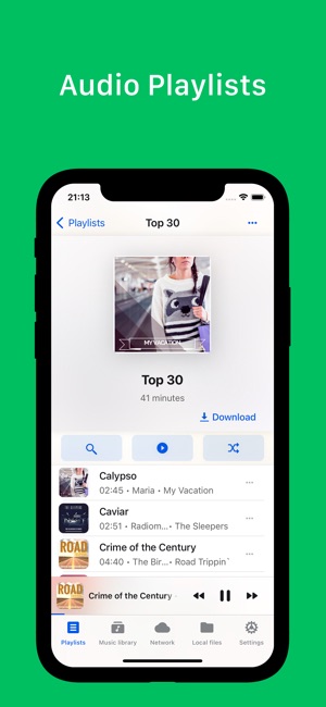 Screenshot of GoPlayer: cloud music player