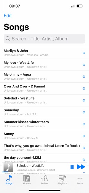 Screenshot of FLAC Player+