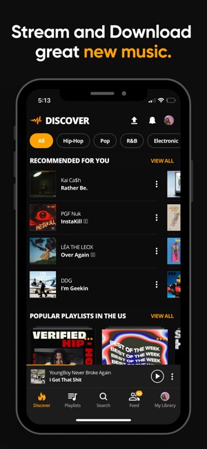 Screenshot of Audiomack - Play Music Offline