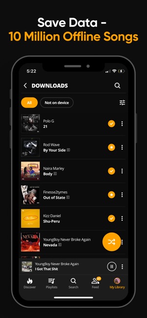Screenshot of Audiomack - Play Music Offline