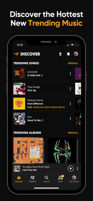 Screenshot of Audiomack - Play Music Offline