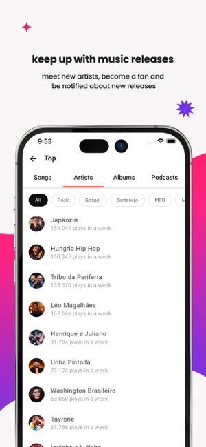 Screenshot of Palco MP3: Music and podcasts