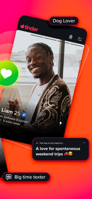 Screenshot of Tinder Dating App: Chat & Date