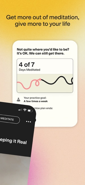 Screenshot of Happier meditation
