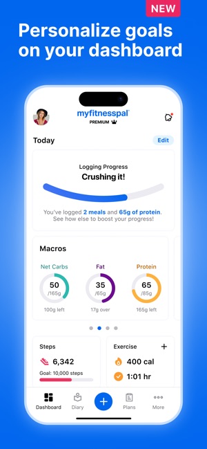 Screenshot of MyFitnessPal: Calorie Counter 17+