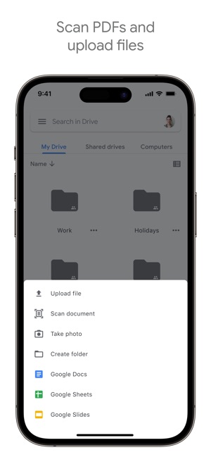 Screenshot of Google Drive