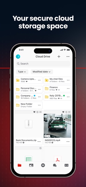Screenshot of MEGA