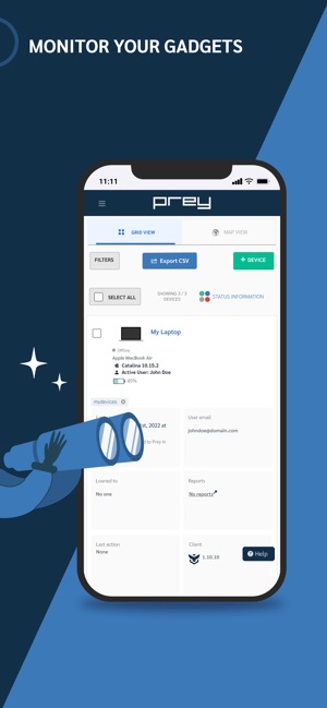Screenshot of Prey Find My Phone & Security