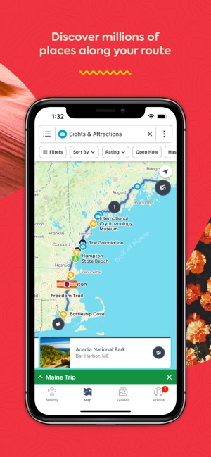 Screenshot of Roadtrippers - Trip Planner