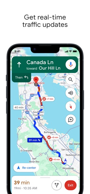 Screenshot of Google Maps