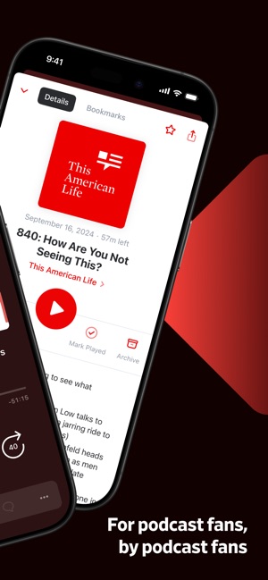 Screenshot of Pocket Casts: Podcast Player