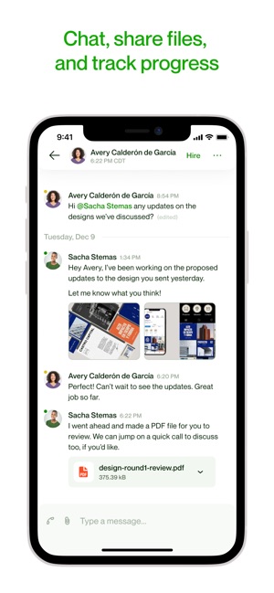 Screenshot of Upwork for Freelancers