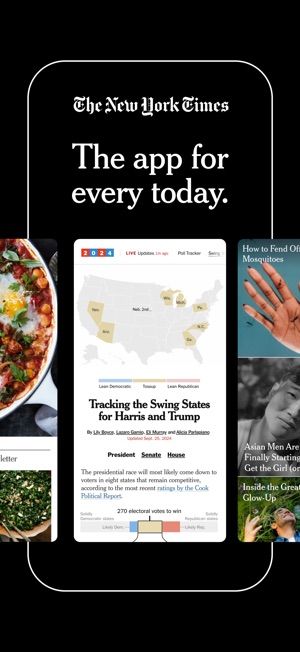 Screenshot of The New York Times: Live News