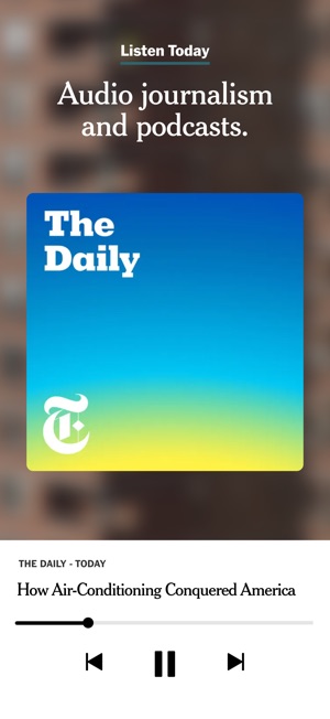 Screenshot of The New York Times: Live News