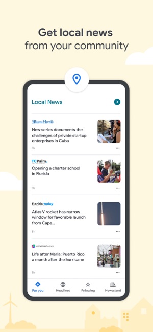 Screenshot of Google News