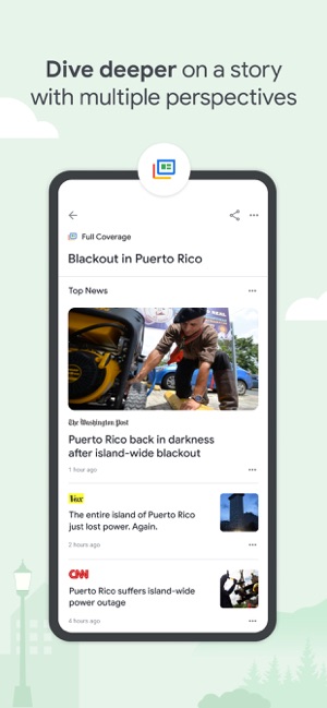 Screenshot of Google News