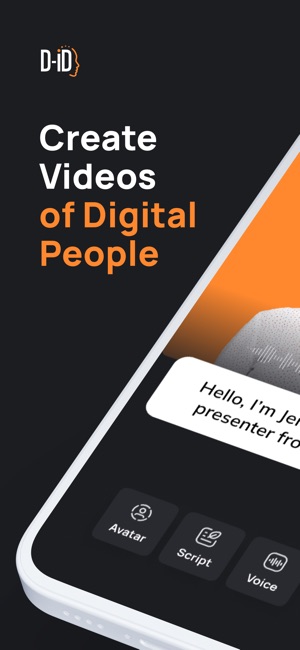 Screenshot of D-ID: AI Video Generator