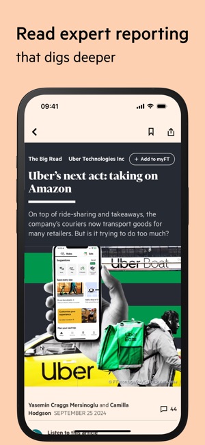Screenshot of Financial Times: Business News