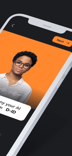 Screenshot of D-ID: AI Video Generator