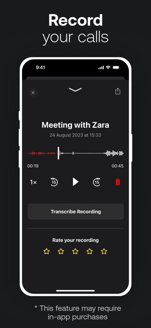 Screenshot of TapeACall: Call Recorder