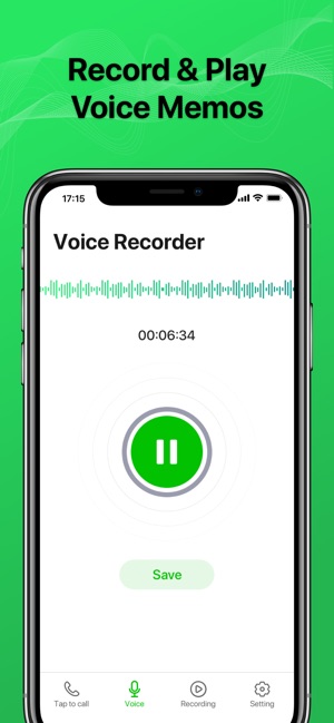 Screenshot of Phone Call Recorder-Recording