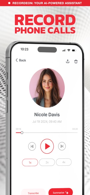 Screenshot of AI Call Recorder — Recordeon
