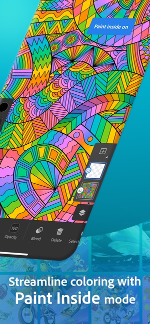 Screenshot of Adobe Fresco: Painting Studio