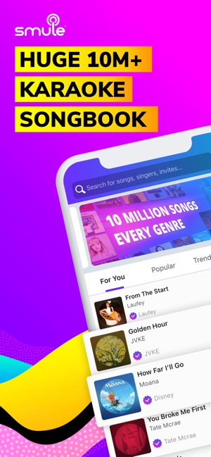 Screenshot of Smule: Sing & Record Karaoke