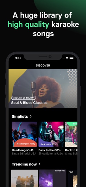 Screenshot of Singa: Sing Karaoke & Lyrics