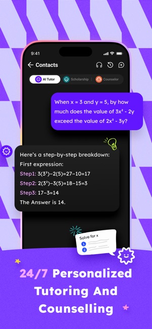 Screenshot of Answer.AI - Your AI tutor