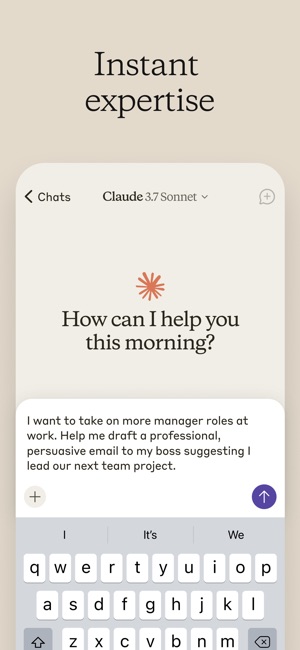 Screenshot of Claude by Anthropic