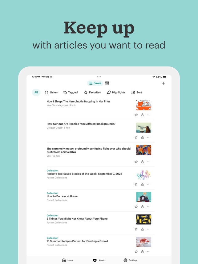 Screenshot of Pocket: Stay Informed