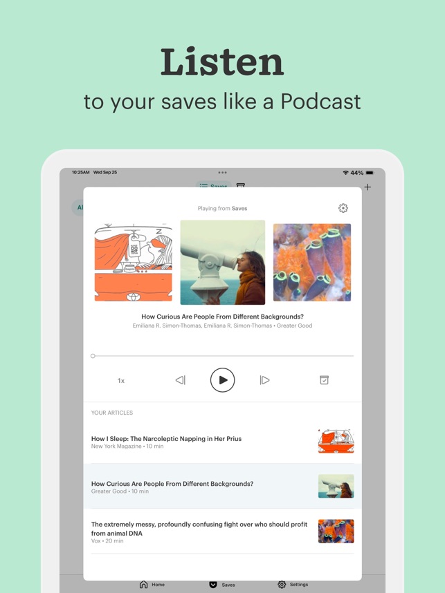 Screenshot of Pocket: Stay Informed