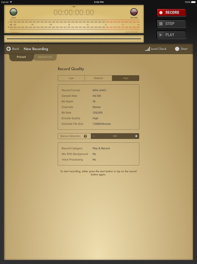 Screenshot of Voice Record Pro