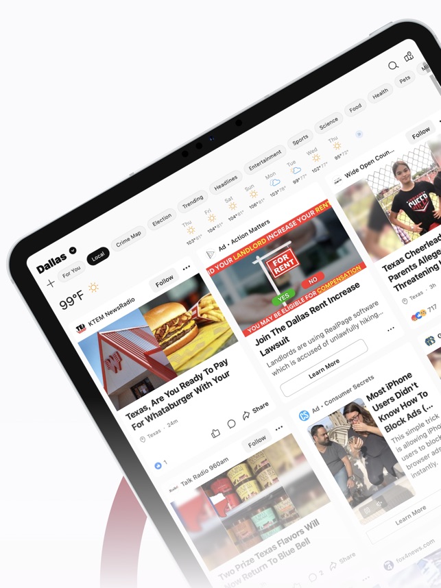 Screenshot of NewsBreak: Local News & Alerts