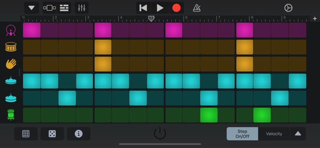 Screenshot of GarageBand