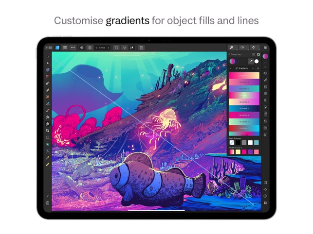 Screenshot of Affinity Designer 2 for iPad