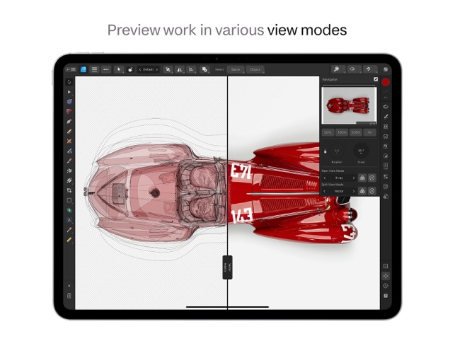 Screenshot of Affinity Designer 2 for iPad
