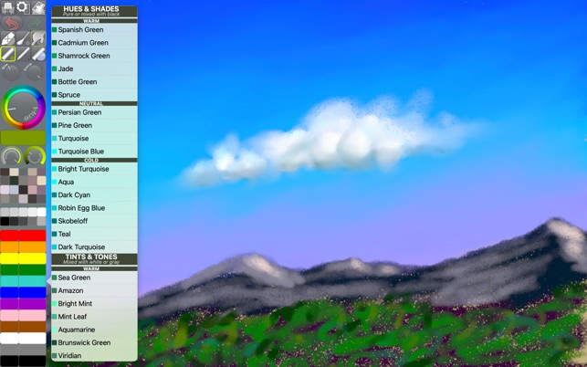 Screenshot of iPastels
