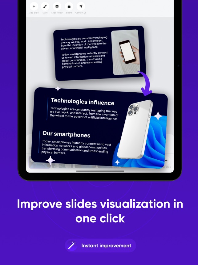 Screenshot of Slidey: Ai Presentation Slides