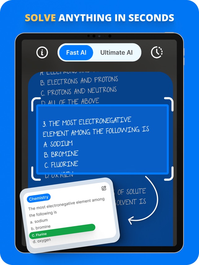 Screenshot of PhotoSolve: AI Homework Helper