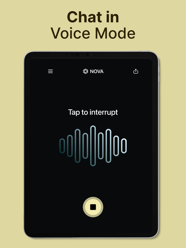 Screenshot of AI Chatbot - Nova