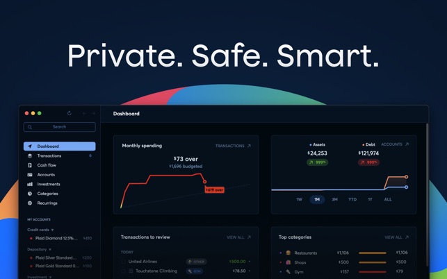 Screenshot of Copilot: Track & Budget Money