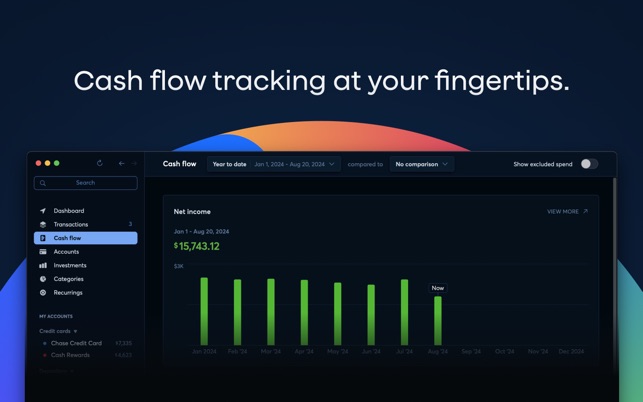 Screenshot of Copilot: Track & Budget Money