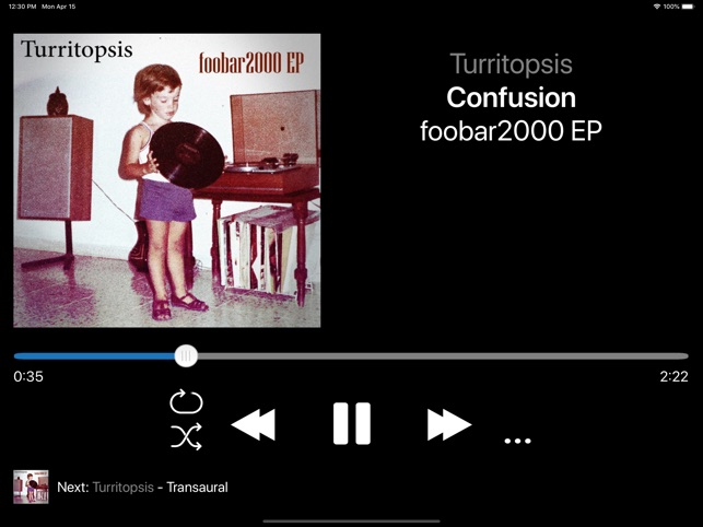 Screenshot of foobar2000