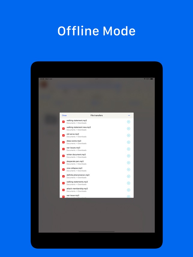 Screenshot of Musicbox: player for Dropbox